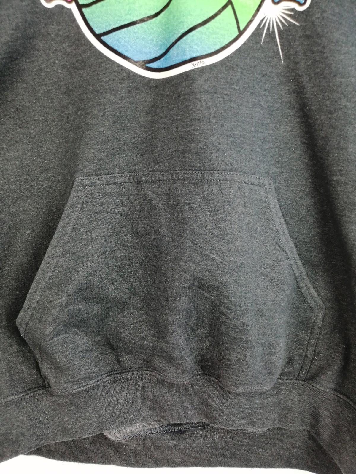 Rainbow Volleyball Hoodie Men's Size M Slate Grey Jersey Hooded Pockets Sports