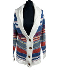 Parisian Knitted Cardigan Women’s UK Size S/M Button Up Long Sleeve Multicolour
