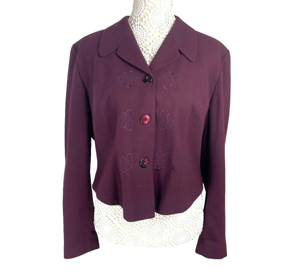 Detail Premium Collection Vintage Cropped Blazer Jacket Women’s Size 18