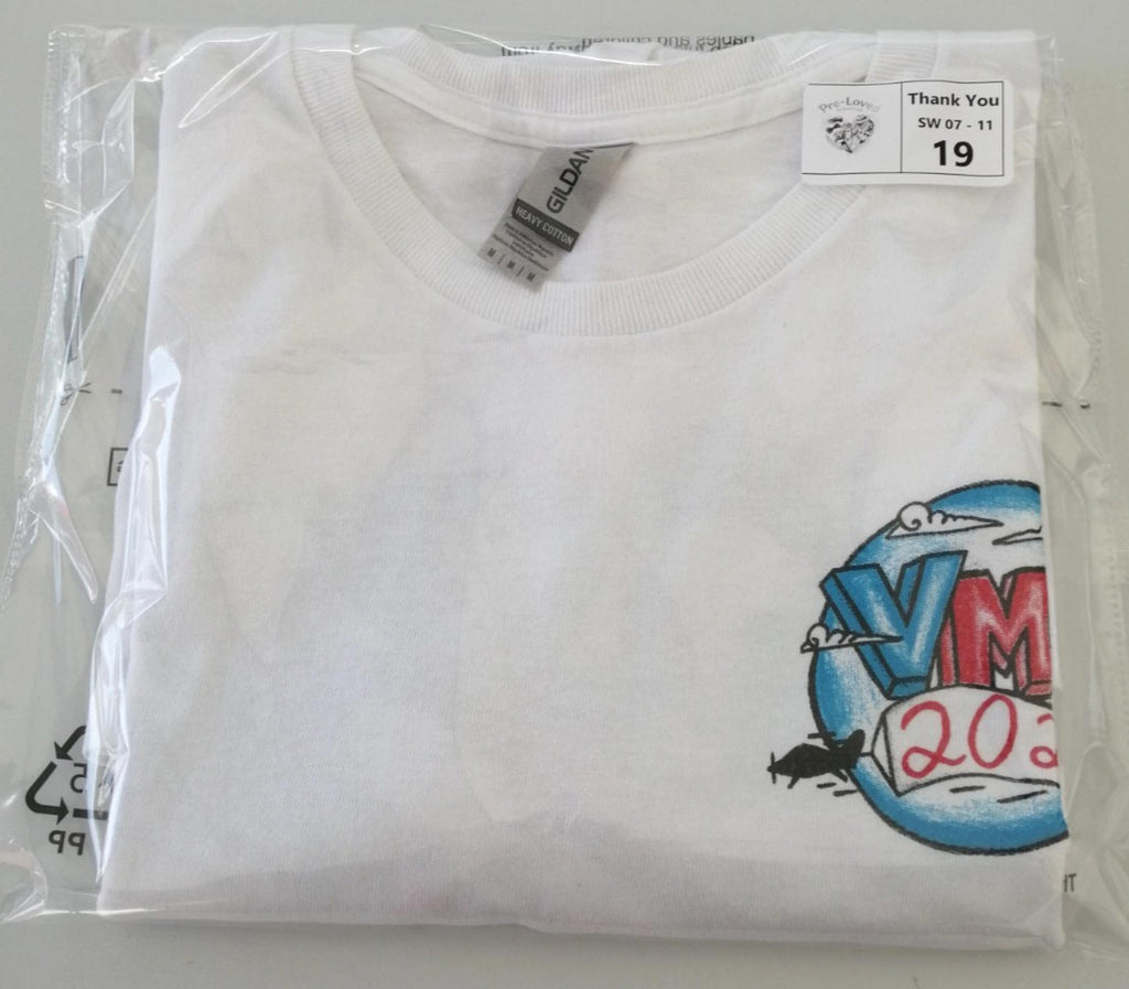 Tattoo Graphic Print T-Shirt Men's UK Size M White Crew Neck Travel Theme Gildan