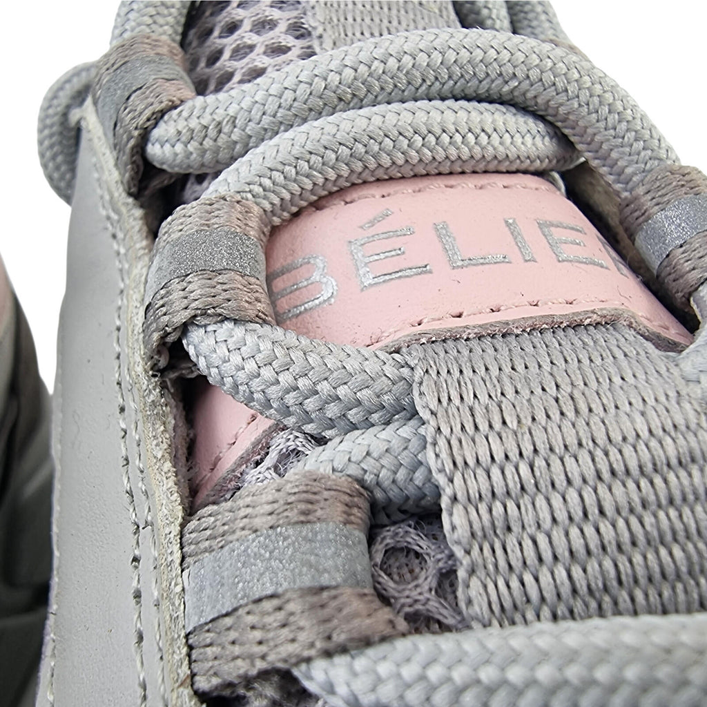Belier A Sport Runner Trainer Men's UK Size 8 Low Top Grey Pink Sneakers