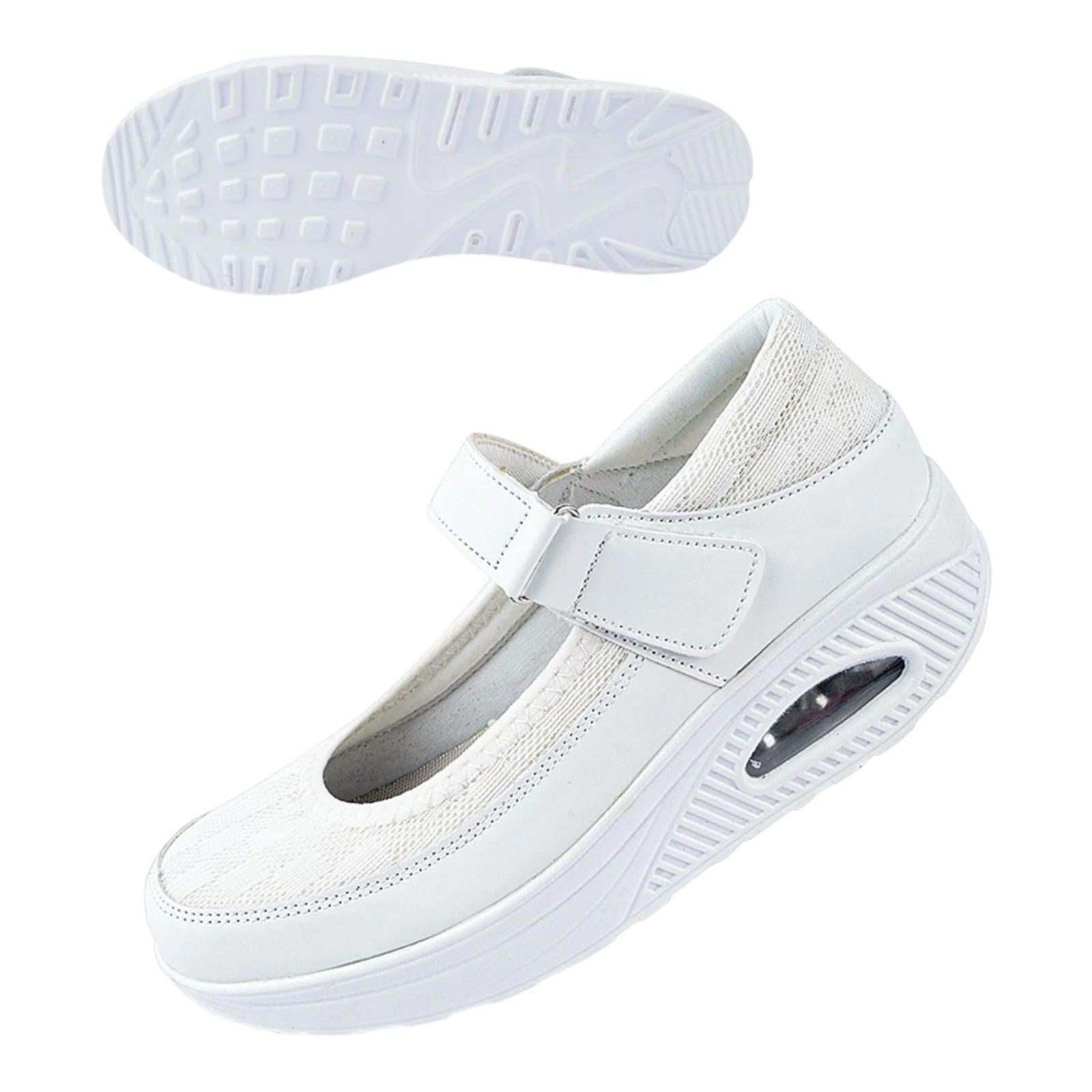 Git Up White Nurse Shoes Adjustable Strap Women’s UK Size 9.5