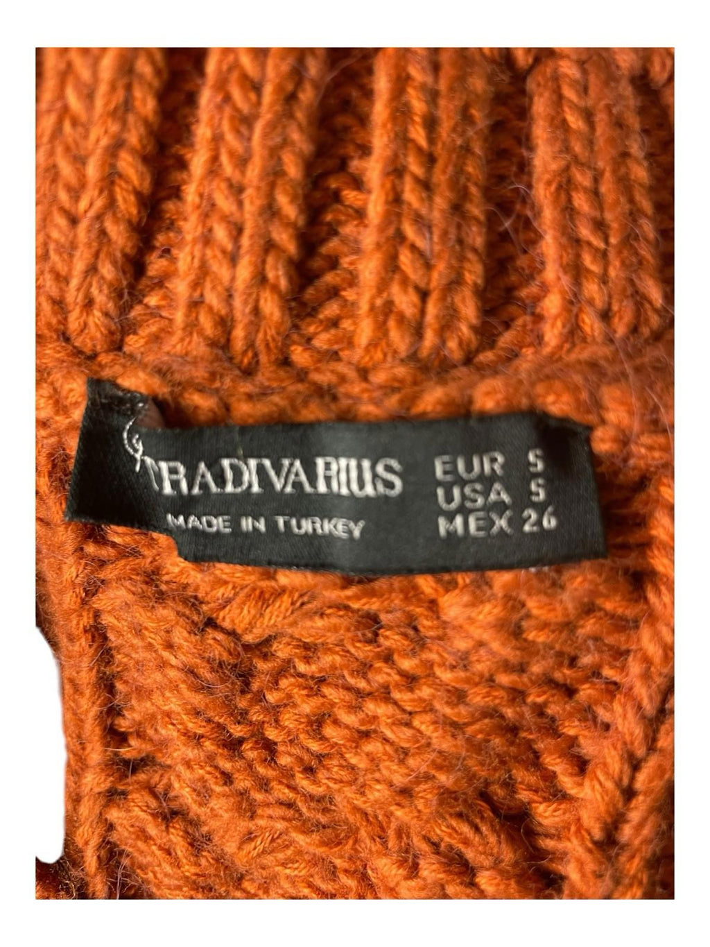 Stradivarius Burnt Orange Vest Jumper Sleeveless Women’s UK Size XS