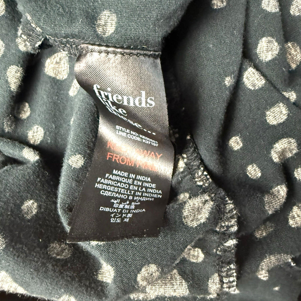 Friends Like These Polka Dot Dress Women's UK Size 20 Aline Midi Black & White
