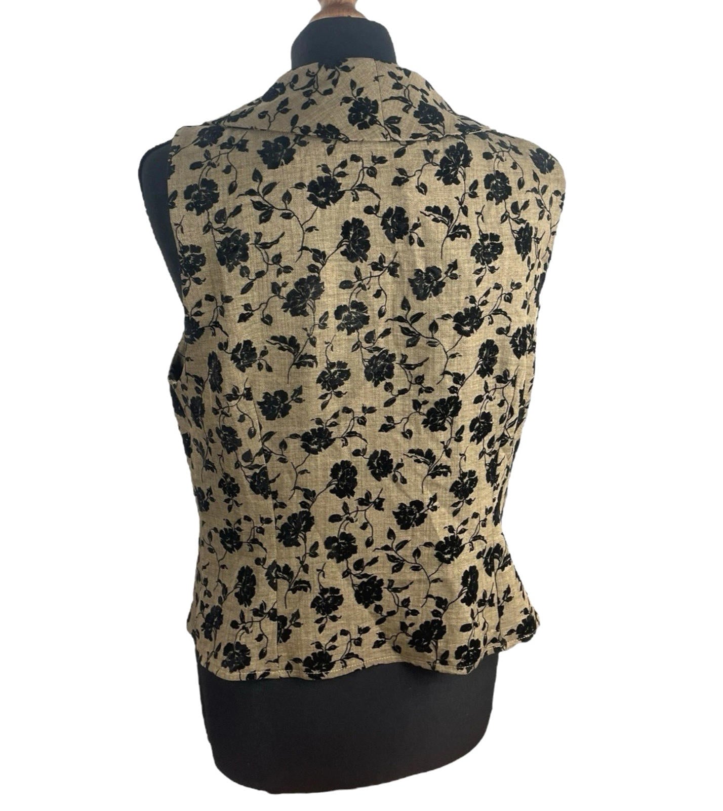 Ravi London Waistcoat Textured Collared Mid Length Sleeveless Women’s UK Size 8