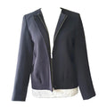 Top Shop Black Crop Jacket Pockets Zip Front Women's UK Size 8