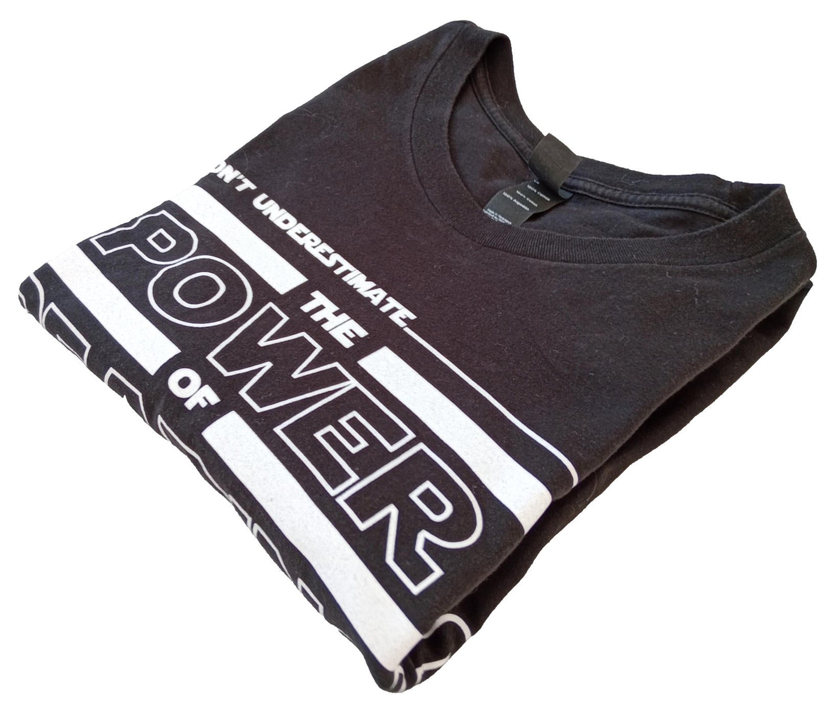 Graphic Print T-Shirt Men's UK Size L Black Crew Neck 100% Cotton Read Novelty