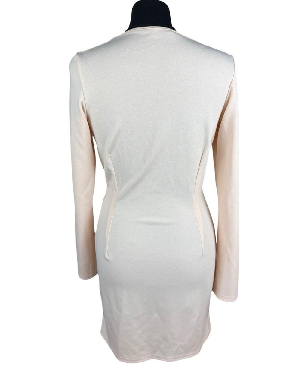 Inxs Bodycon Blazer Dress Women’s UK Size S Low Cut Mini Long Sleeve Pale Pink