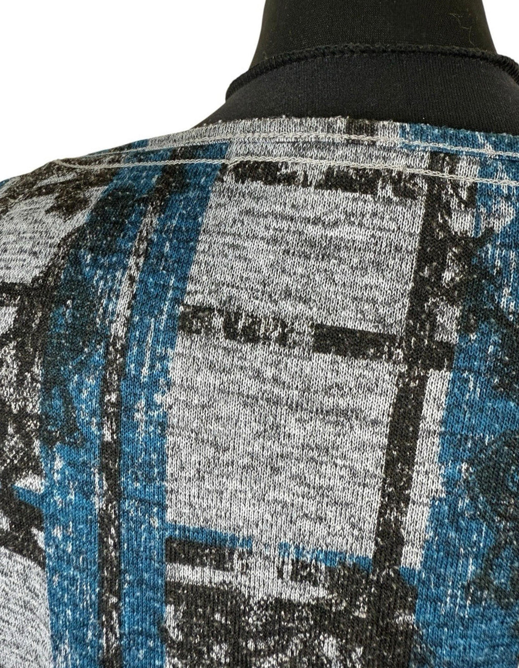 Papaya Geometric Print Blouse Women's UK Size M Long Sleeve Round Neck