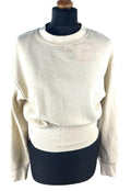 Zara Jumper Jersey Cream Beige Cropped Sweater Women’s UK Size S