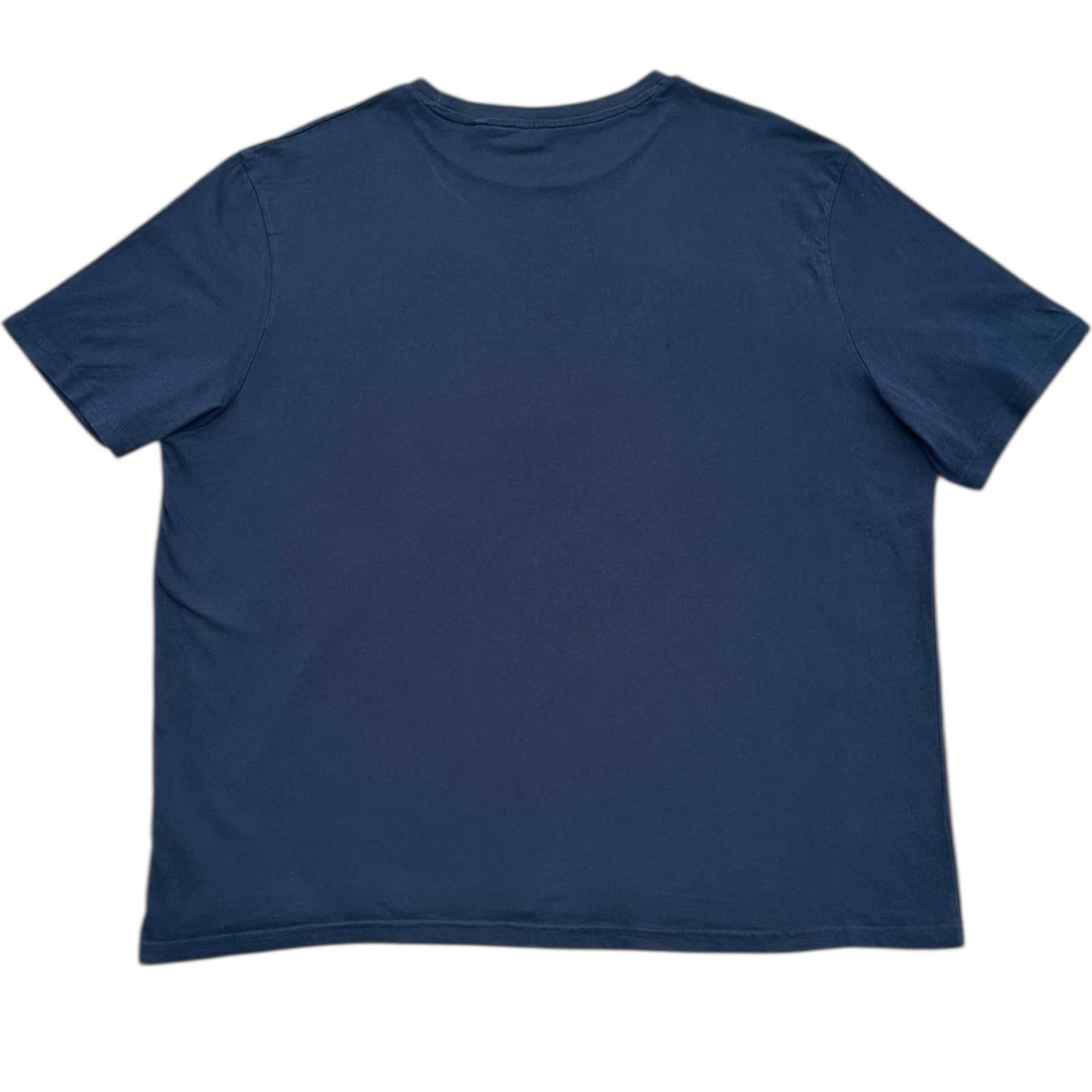 George T-Shirt Men's UK Size 2XL Blue Short Sleeve Crew Neck 100% Cotton