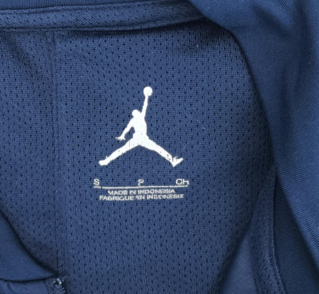 Jordan Michigan Wolverines Jacket Men's UK Size S Blue Short Sleeve Basketball