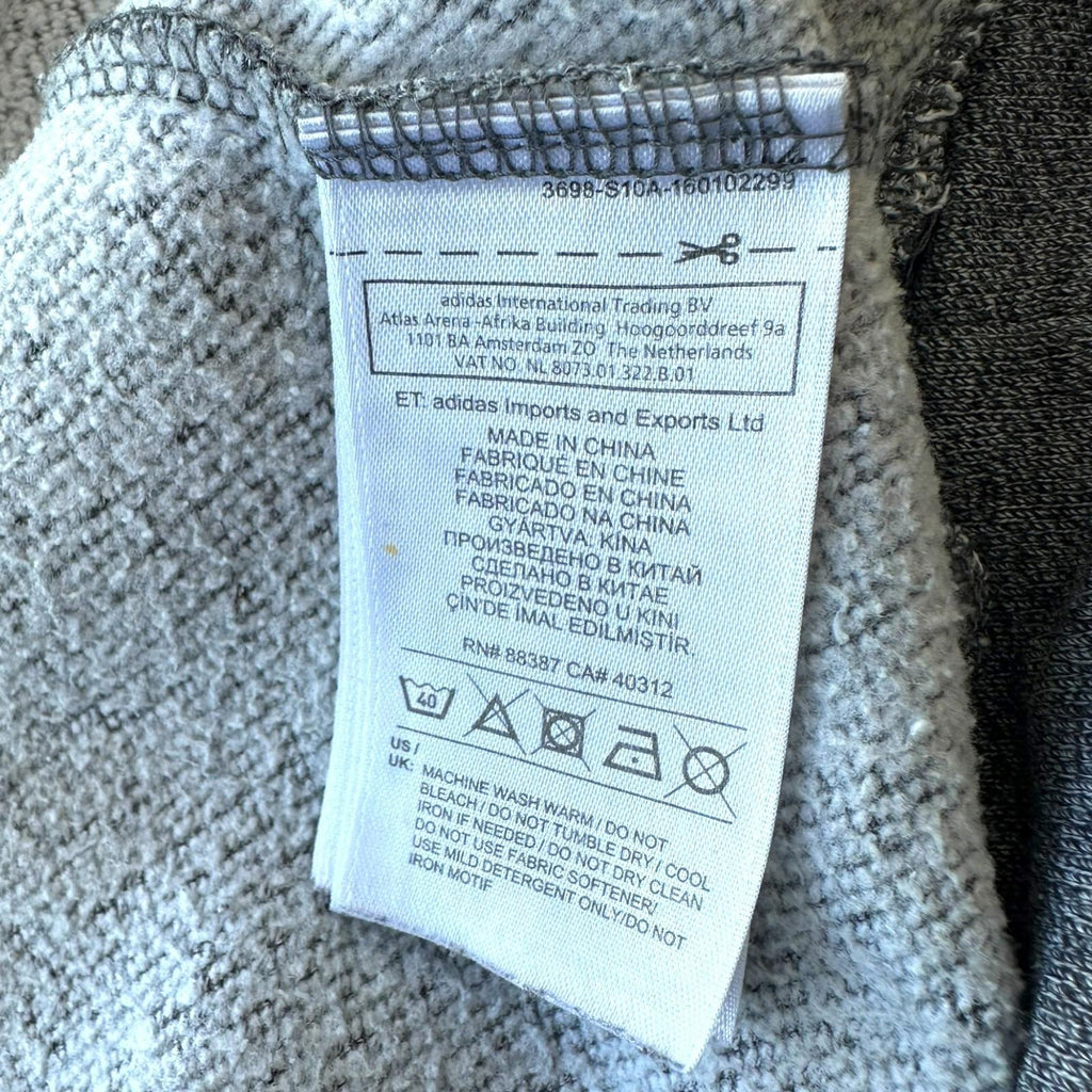 Adidas Neo Hoodie Men's UK Size XL Grey Graphic Print Light Casual Sports Jersey
