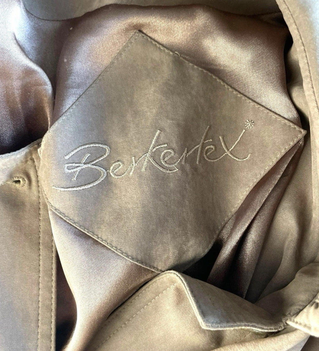 Berkertex Brown Vintage Soft Shell Trench Coat Women’s UK Size 14