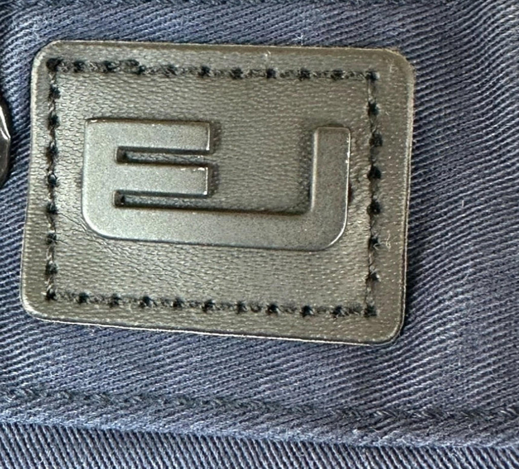 EJ Denim Shorts Men's UK Size 34 W Blue Embroidered Logo Denim Button Up