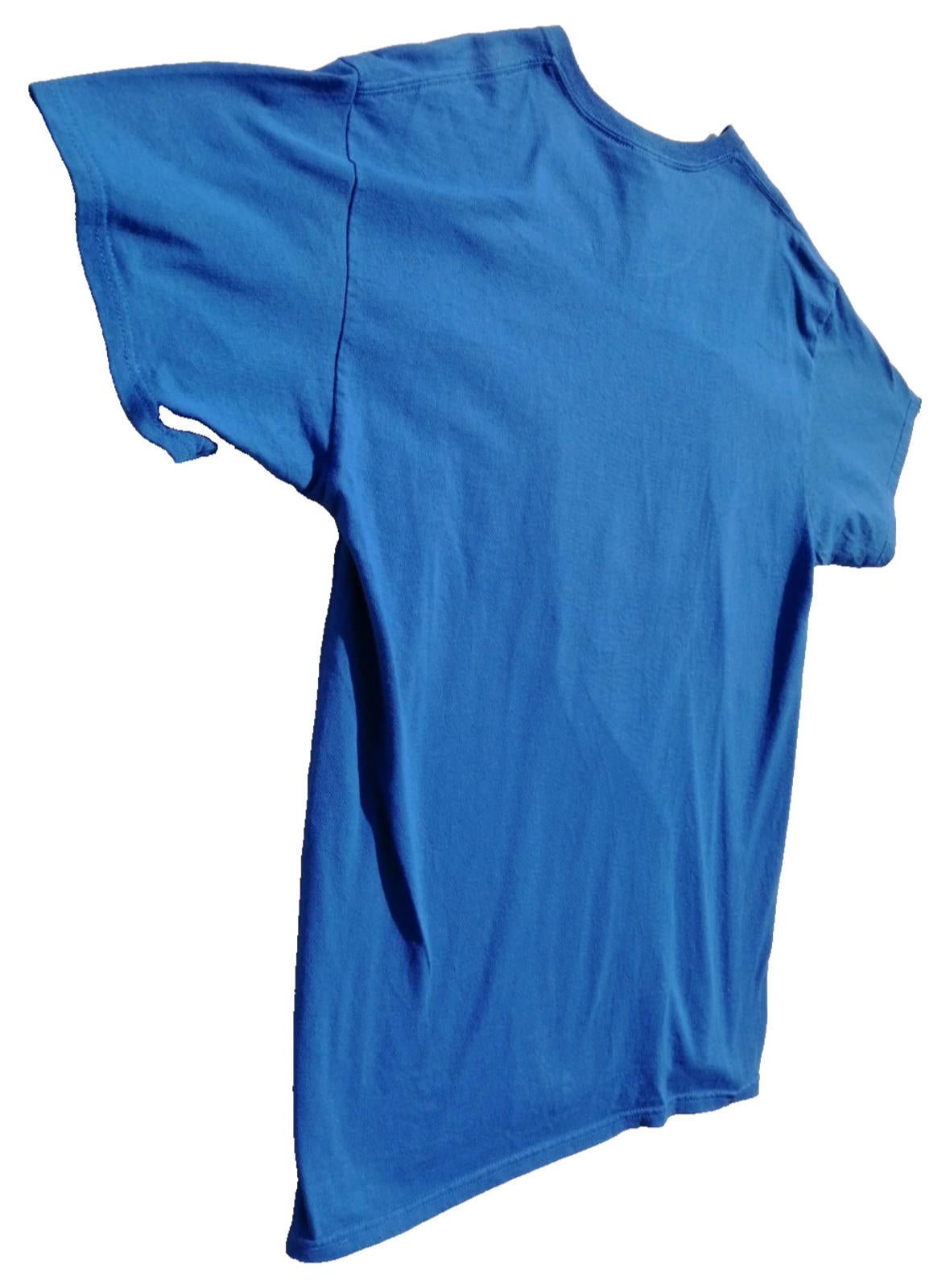 Elementary School Tigers Graphic Print T-Shirt Size L Blue Crew Neck 100% Cotton