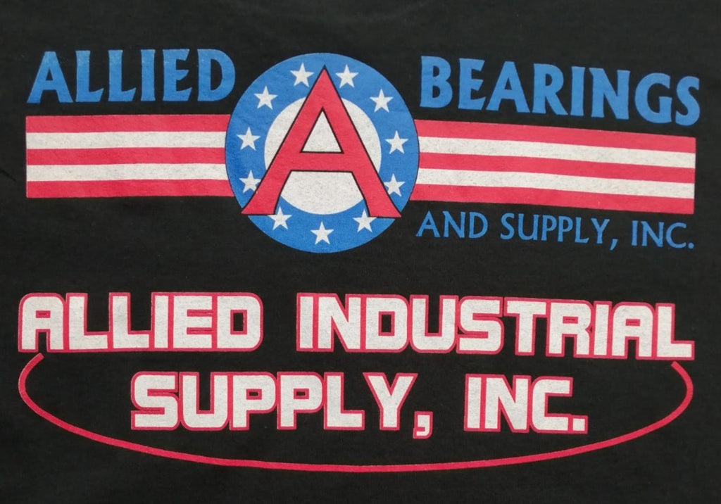 USA Transport Graphic Print T-Shirt Men's Size XL Black Crew Neck 100% Cotton