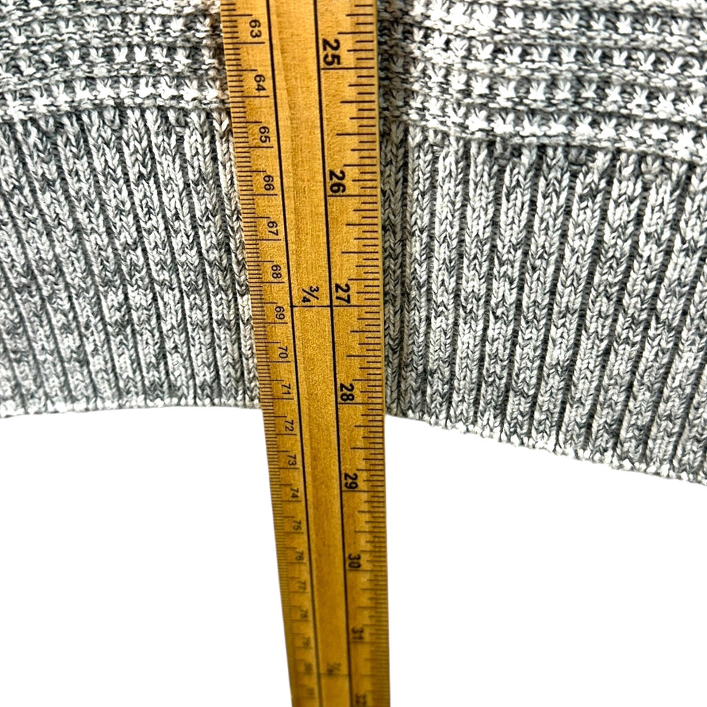 Next Knit Jumper Men's UK Size XL Grey 1/4 Zip Embroidered Logo Long Sleeve