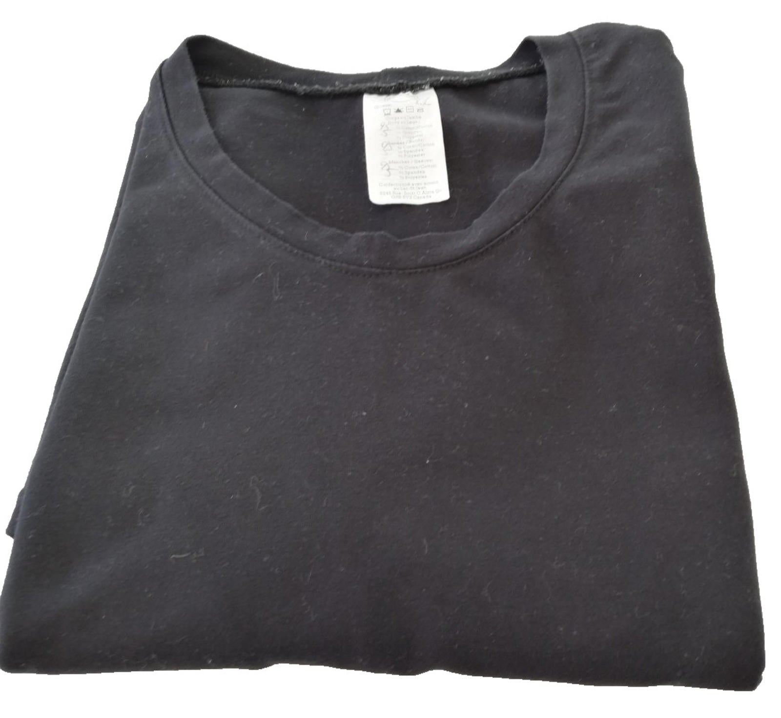 French Quote Graphic Print T-Shirt Men's Size XL Black Crew Neck