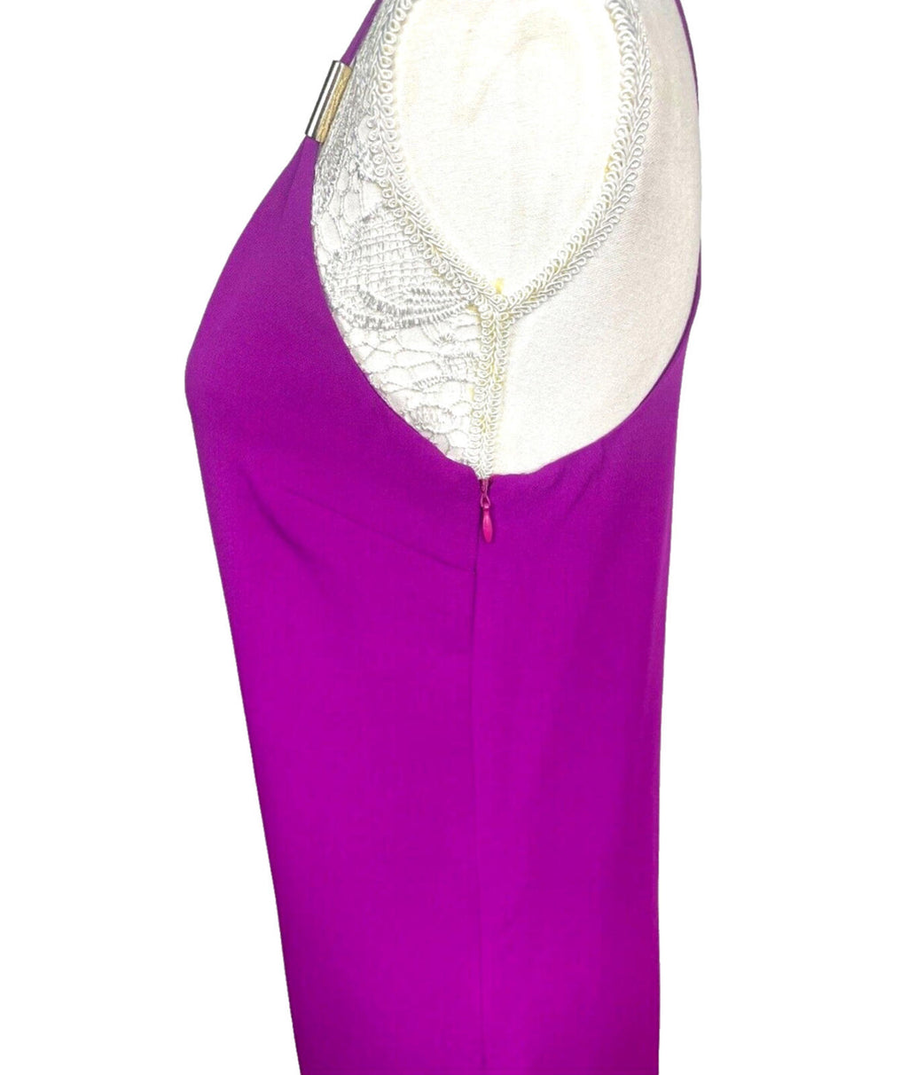 Oasis Purple V Neck Vest Mini Dress Women's UK Size 8