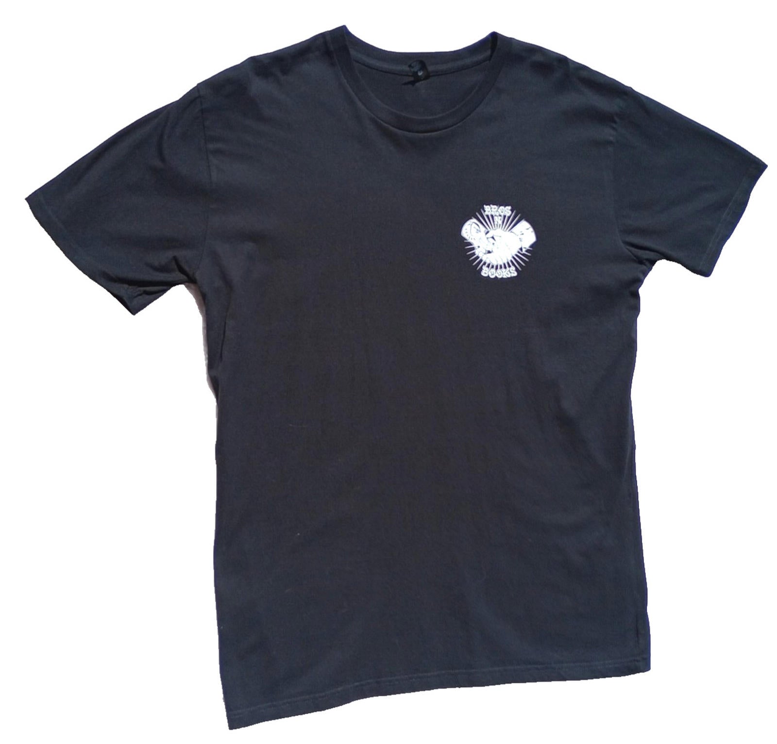 Brothers In Books Graphic Print T-Shirt Men's UK Size XL Black 100% Cotton