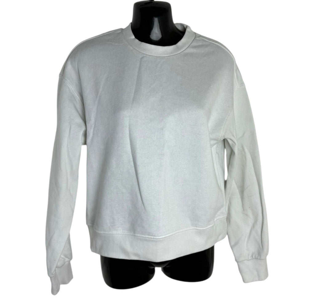 Divided White Jumper Jersey Oversized Sweater Crew Neck Women’s UK Size 2XS XXS