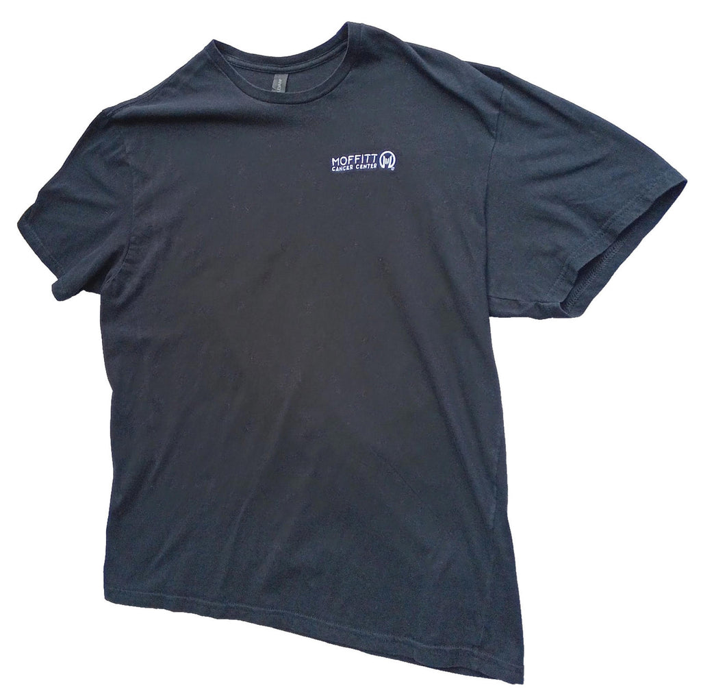 Moffitt Cancer Center T-Shirt Men's UK Size 2XL Black Crew Neck 100% Cotton