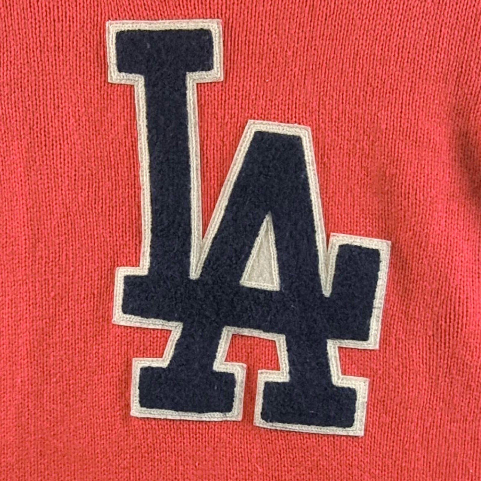 Forever 21 Los Angeles LA Knit Jumper Women's UK Size S Red Varsity Sweater