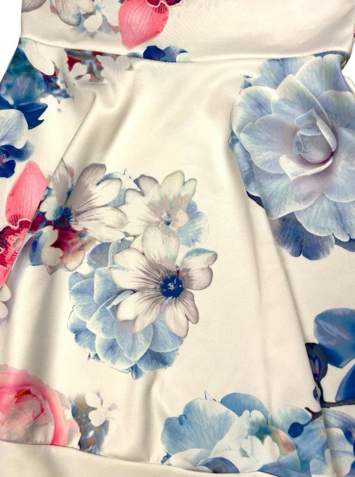 Quiz Occasion Dress Floral A-Line Off Shoulder Women’s UK Size 10