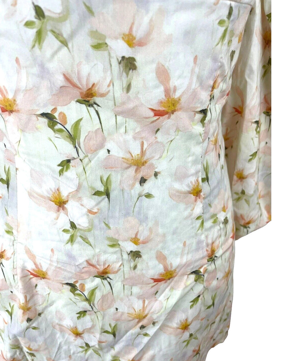 Pretty Little Thing Mini Dress Floral Off Shoulder Women's UK Size 8