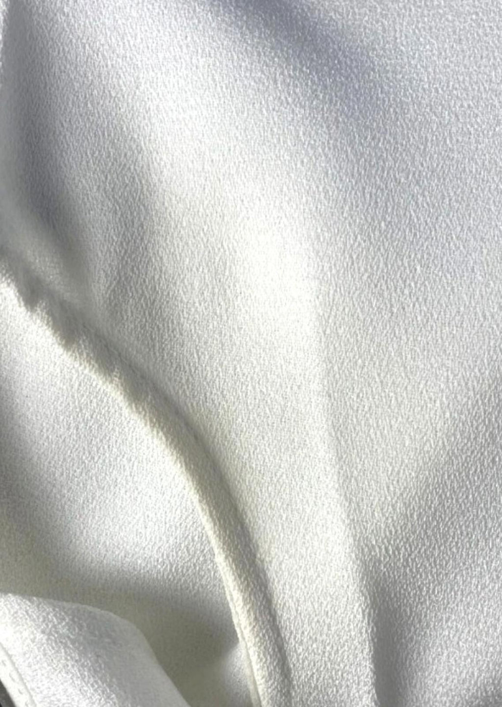 Zara Vest Top Blouse White Satin Ruffled Collar Women's UK Size M