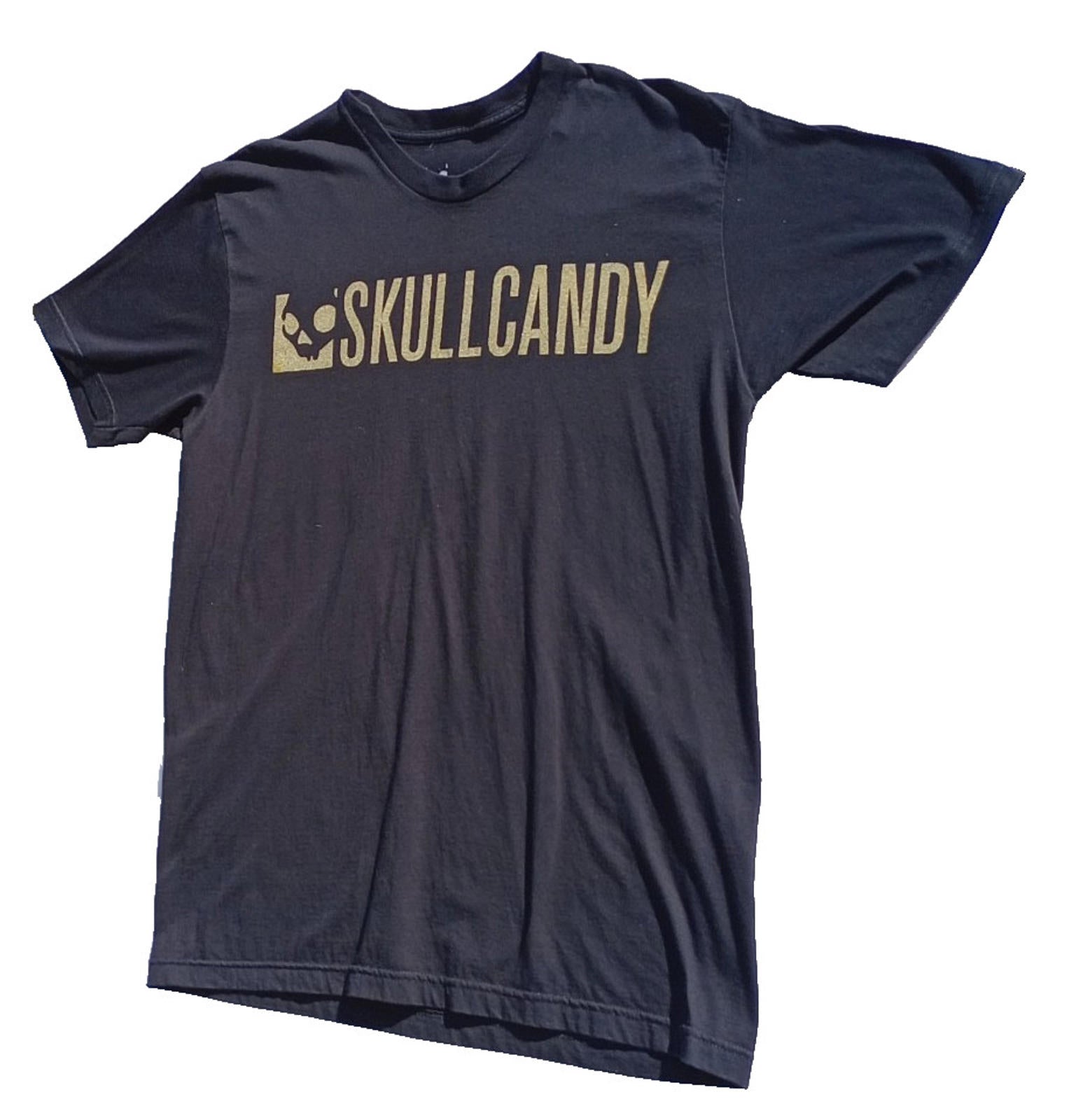 Skull Candy Graphic Print T-Shirt Men's UK Size XL Black Crew Neck 100% Cotton