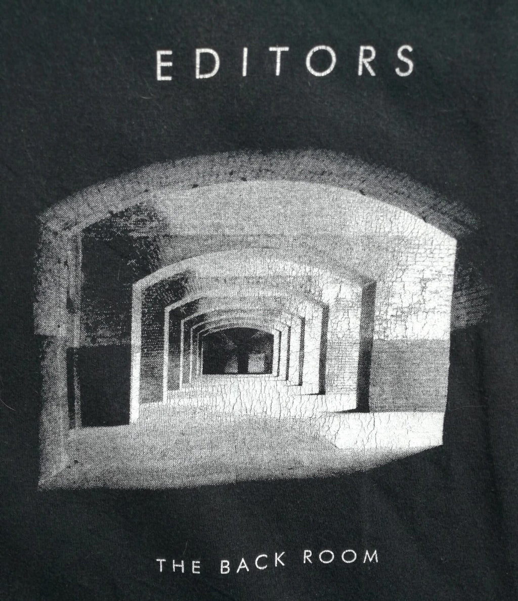 Back Room Liminal Graphic Print T-Shirt Men's Size L Black Crew Neck 100% Cotton
