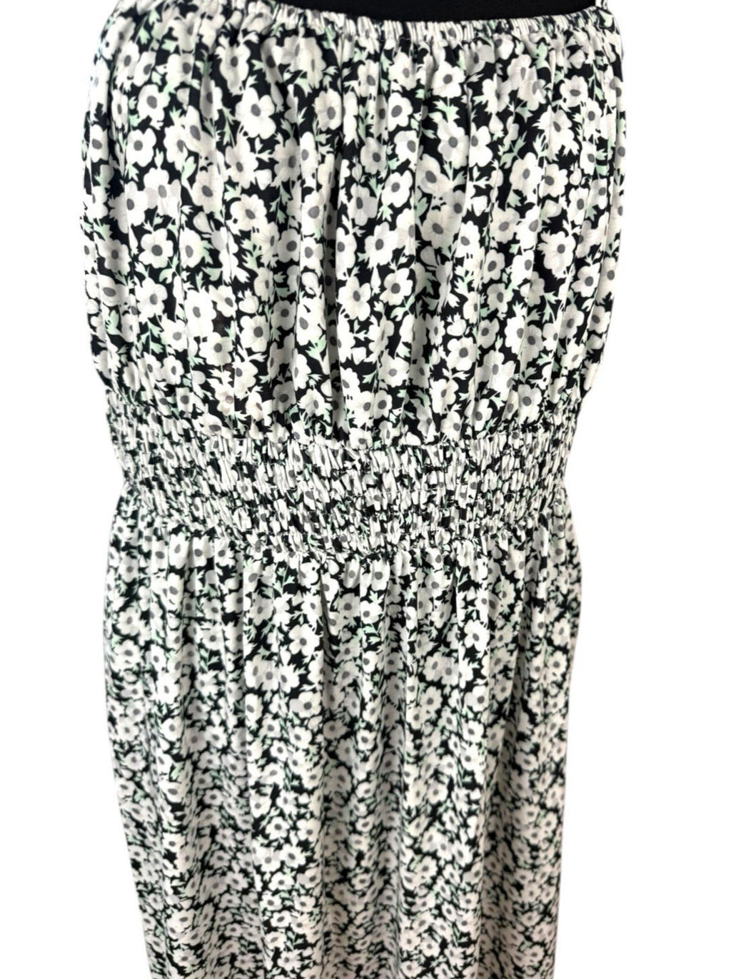 Grace Karin Floral Maxi Dress Women’s UK Size 2XL Smocked Summer Spaghetti Strap