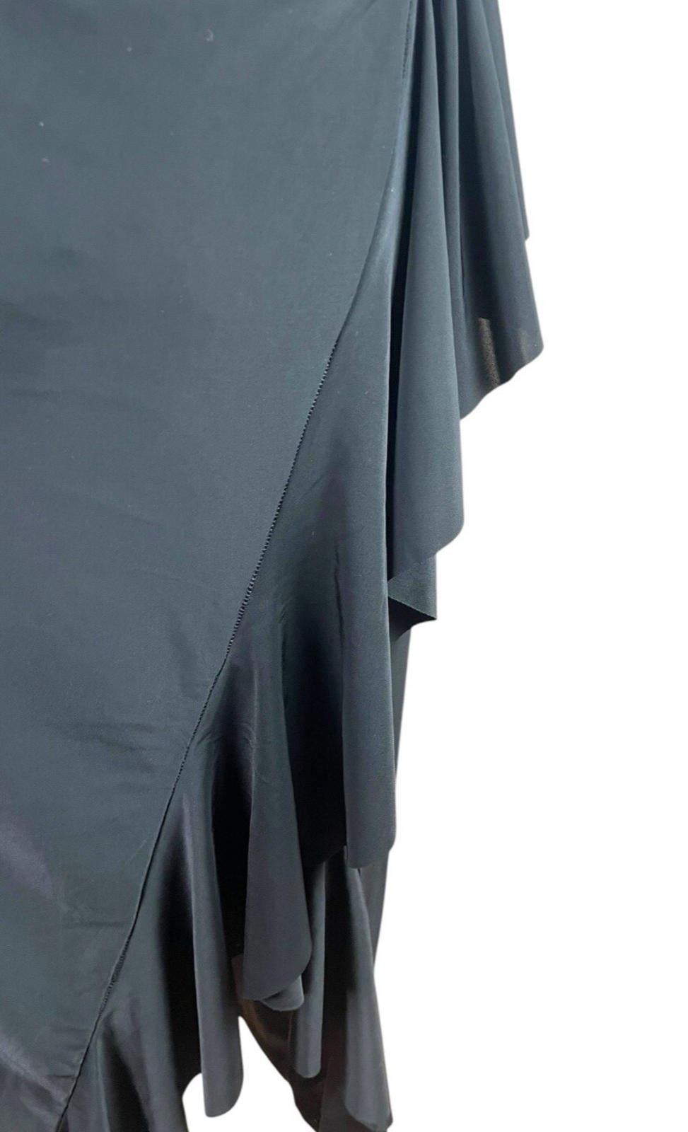 Global Black Midi Dress One Shoulder Collared Occasion Women’s UK Size 8