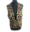 Ravi London Waistcoat Textured Collared Mid Length Sleeveless Women’s UK Size 8