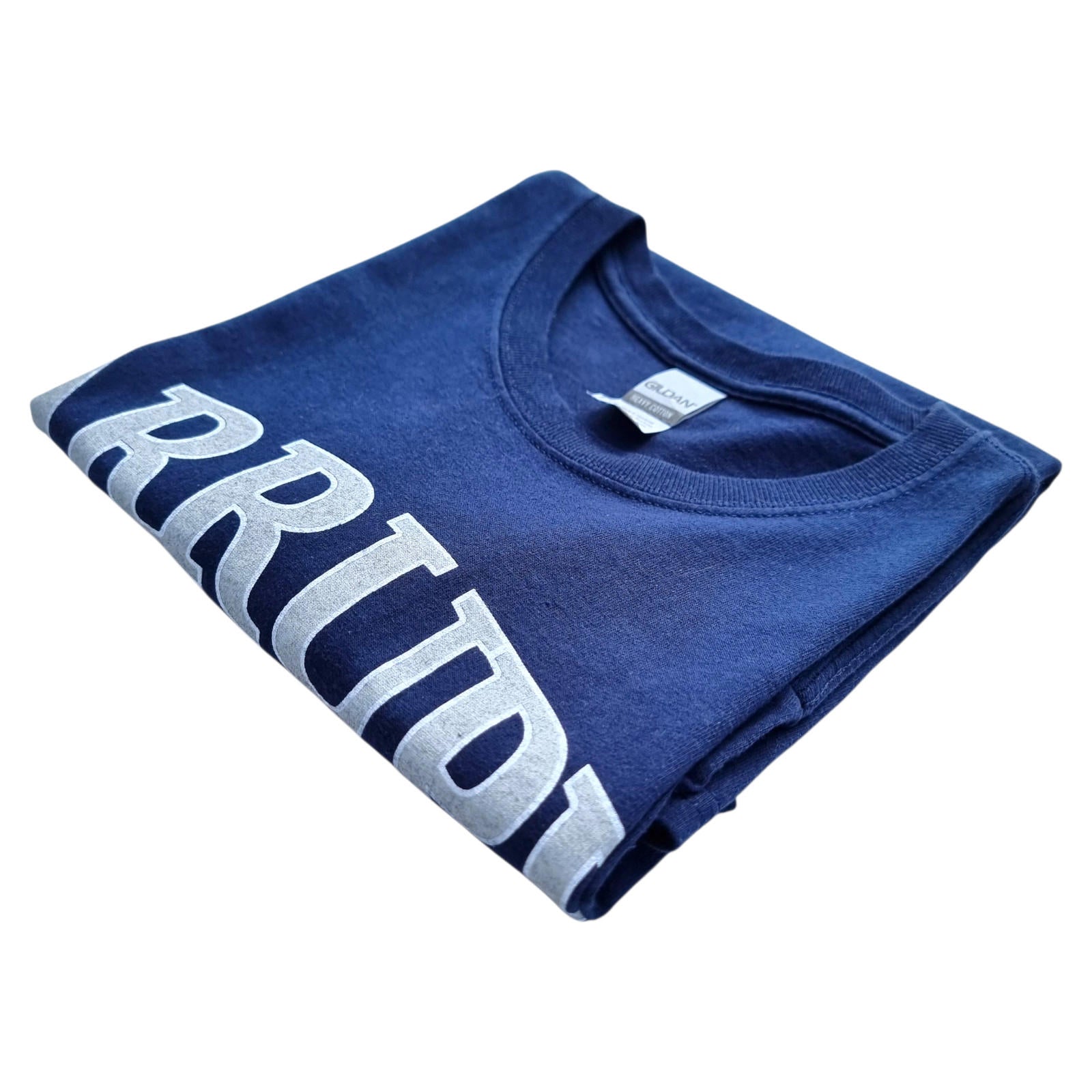 Arrupe Jesuit Graphic Print T-Shirt Men's UK Size M Blue Crew Neck 100% Cotton