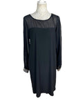 Roman Black Dress Silver Embellishment Midi Women’s UK Size 16