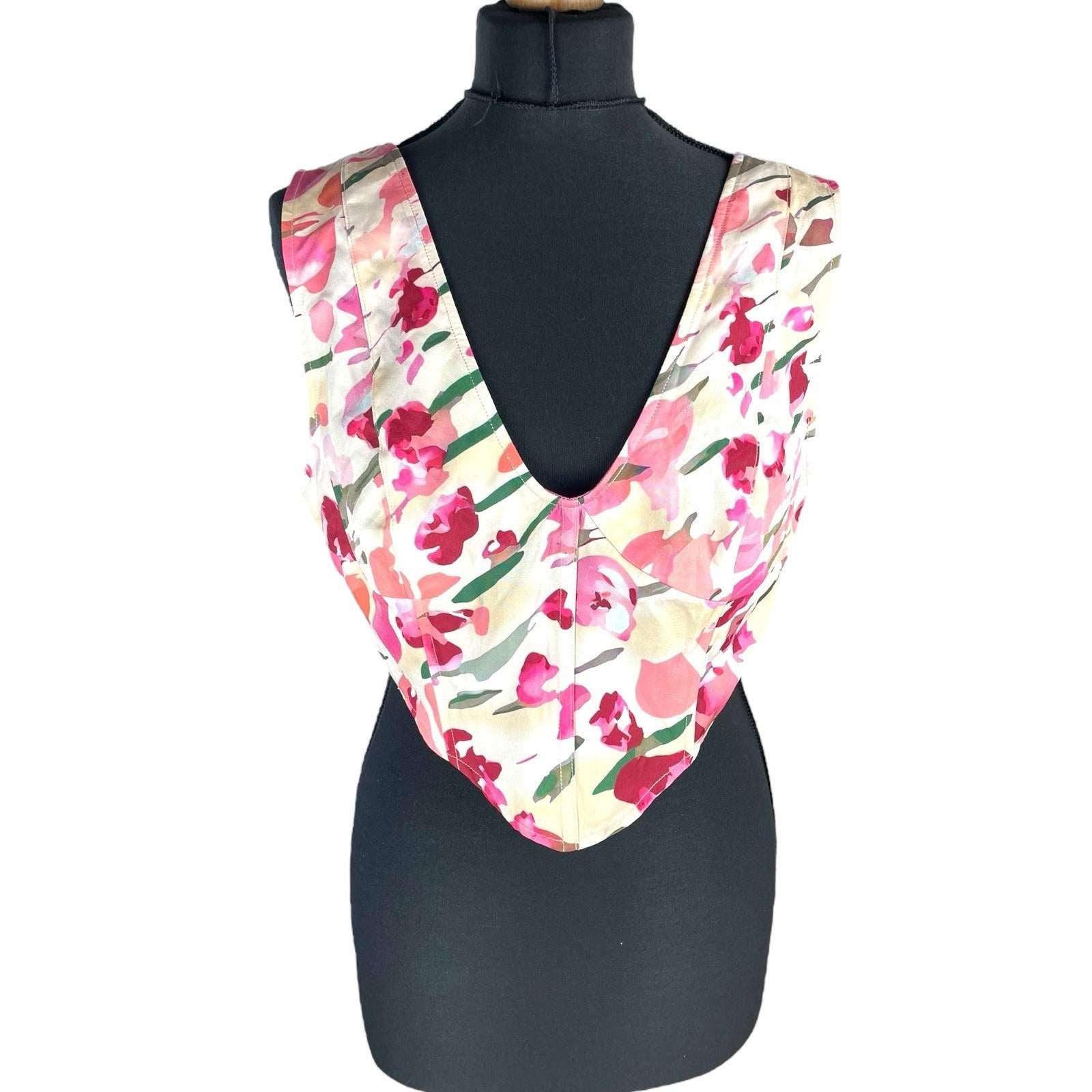 Ravi Famous Boned Croptop Floral Women’s UK Size 16