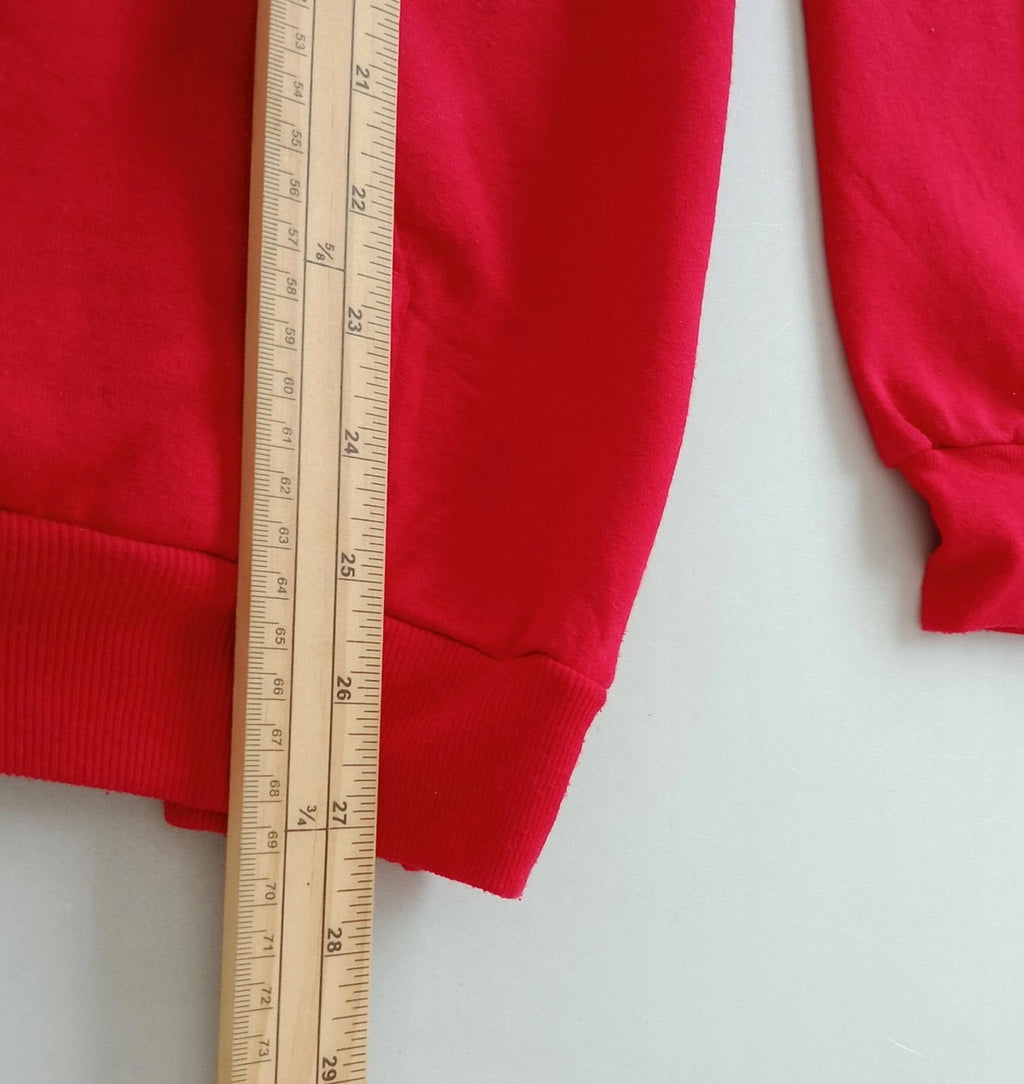 MLB Baseball Hoodie Men's UK Size M Red Jersey Hooded Pockets Los Angeles Angels
