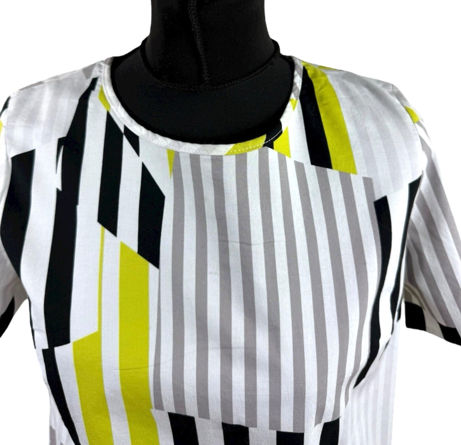 Blue Chameleon Stripe T-shirt Blouse Lightweight Women’s UK Size 12