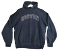 Boston Hoodie Men's Size M Navy Blue Jersey Hooded Pockets Sports