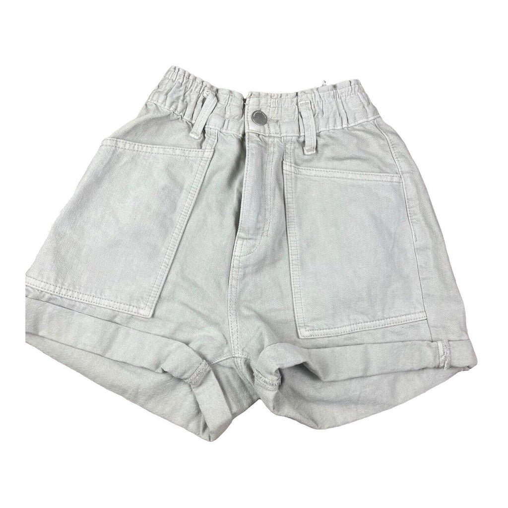 Pull & Bear Cream Denim Cargo Shorts Women’s UK Size S