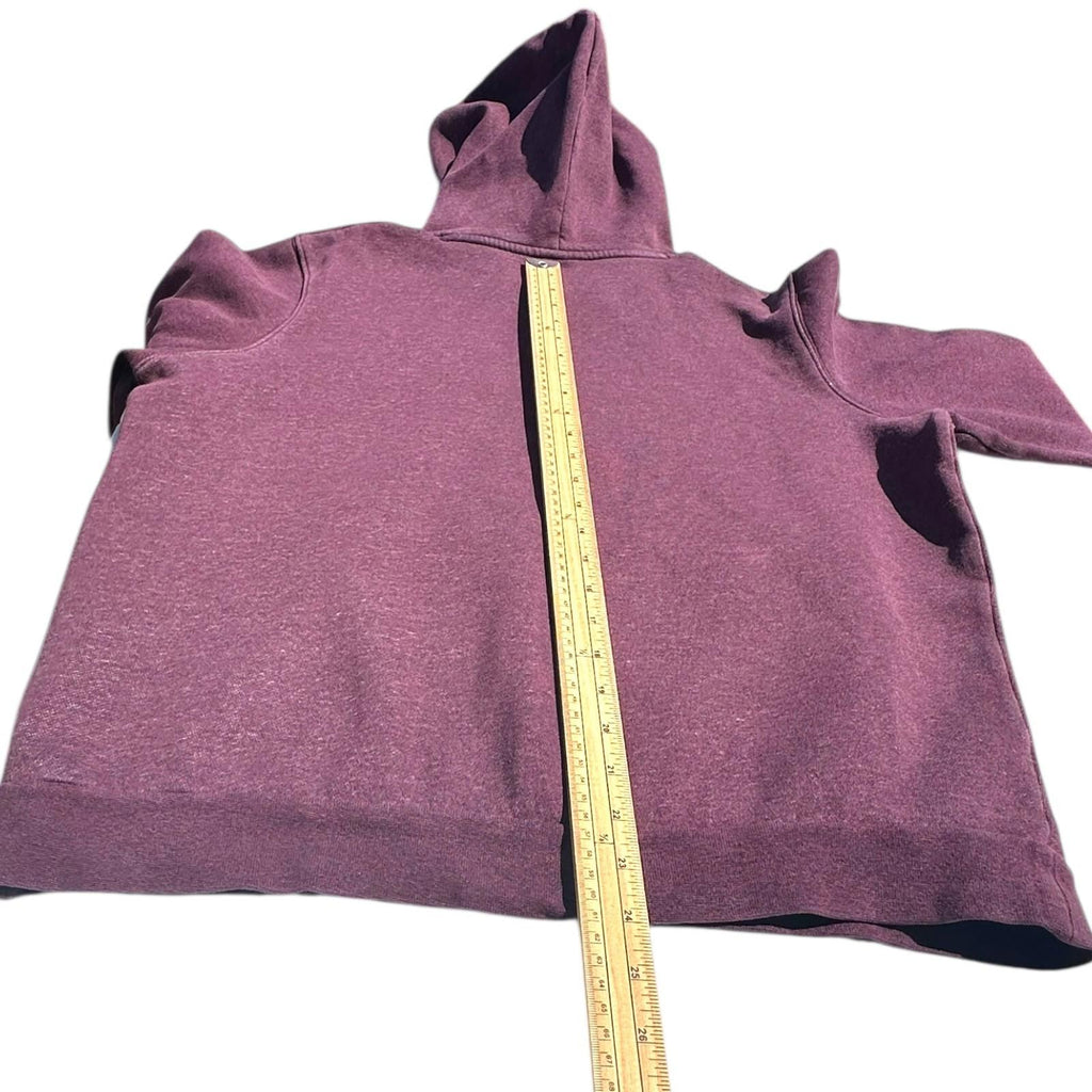 Under Armour Hoodie Men's UK Size S Bugundy Red Long Sleeve Pocket 100% Cotton