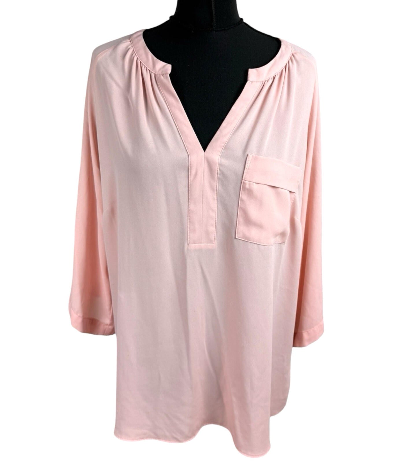 Principles by Ben De Lisi Blouse Top Women’s UK Size 16 3/4 Sleeve Pale Pink