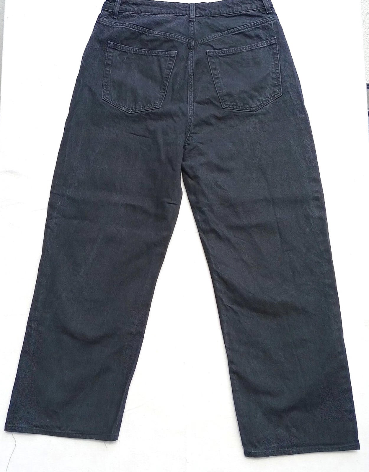 Topshop Jeans Men's UK Size 34" Waist 32" Leg Black 100% Cotton 5 Pocket Design