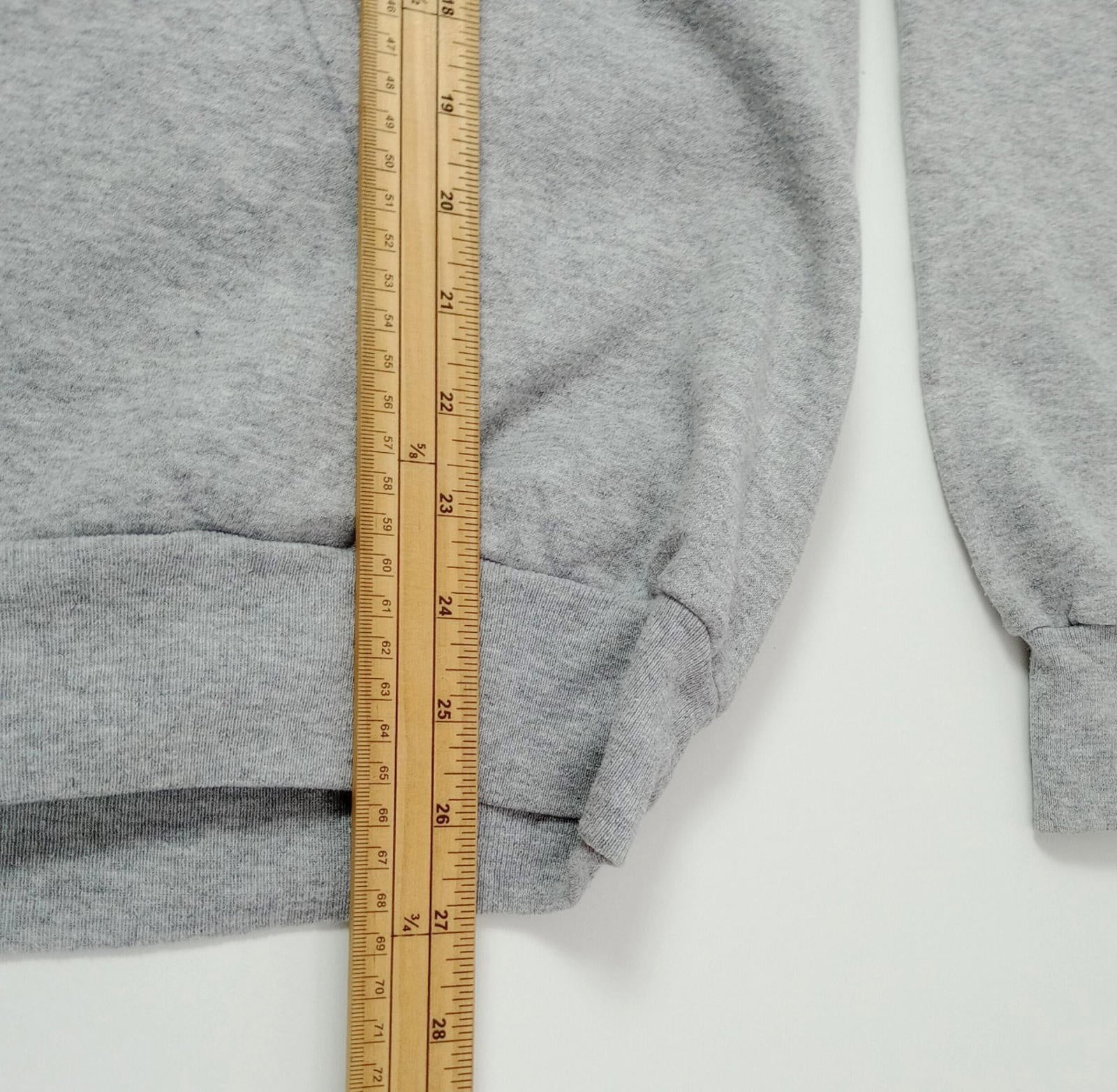 Grossmont Basketball Hoodie Men's UK Size L Grey Jersey Hooded Pockets Cotton