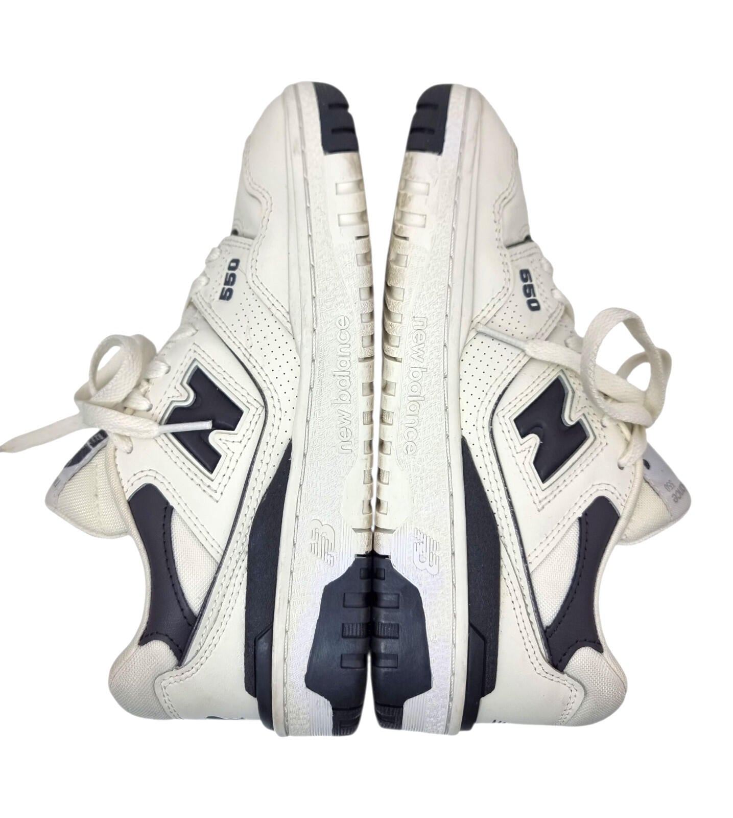 New Balance 550 Trainers Women's UK Size 4 Shoe White Black Synthetic Leather