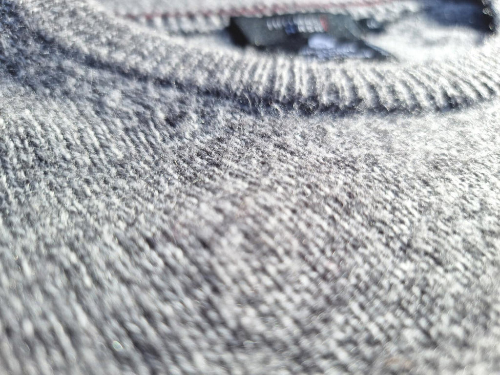 Thomas Nash Knit Jumper Men's UK Size M Grey Lambswool Mix Crew Neck Long Sleeve