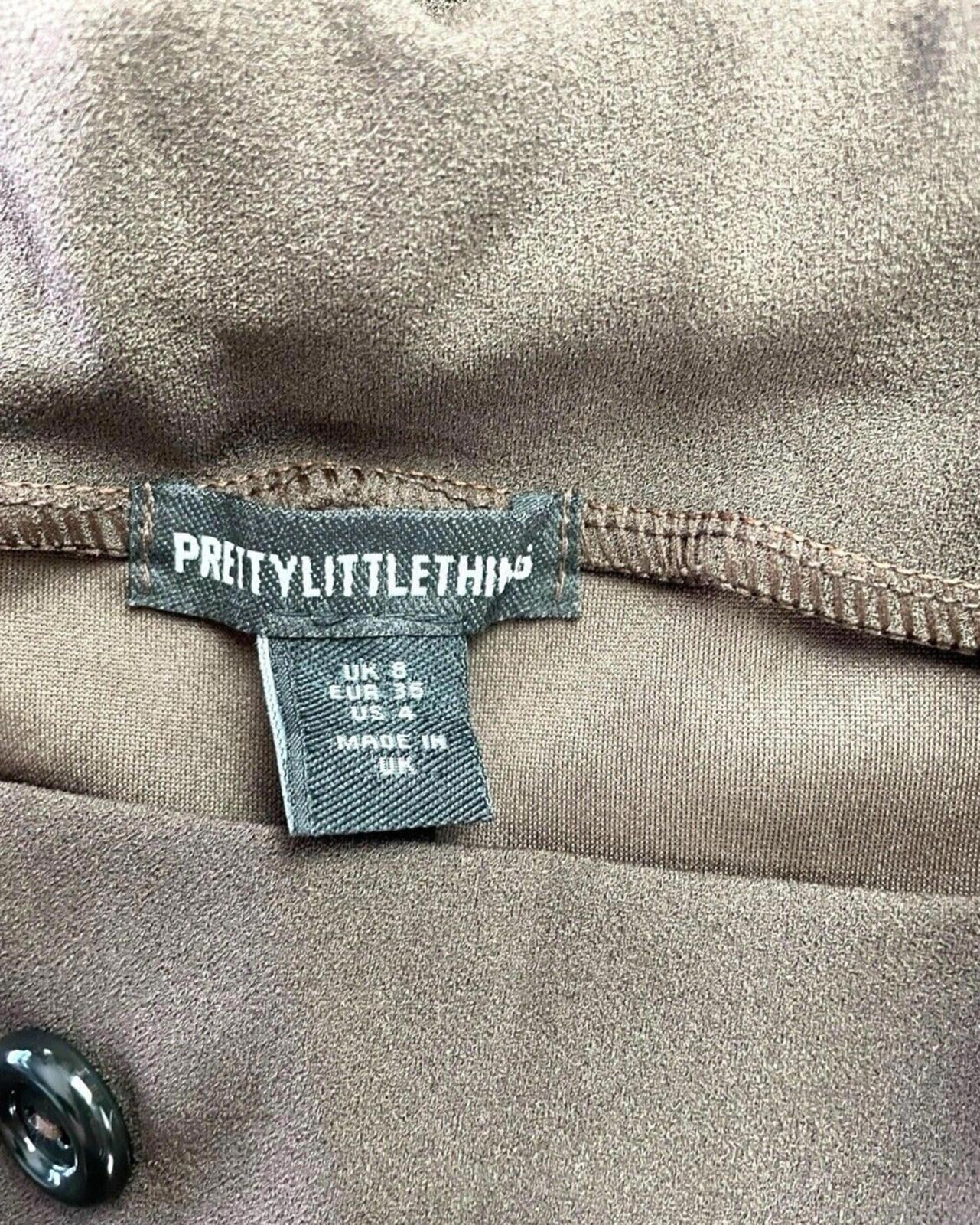 Pretty Little Thing Trousers Straight Leg High Waist Women’s UK Size 8